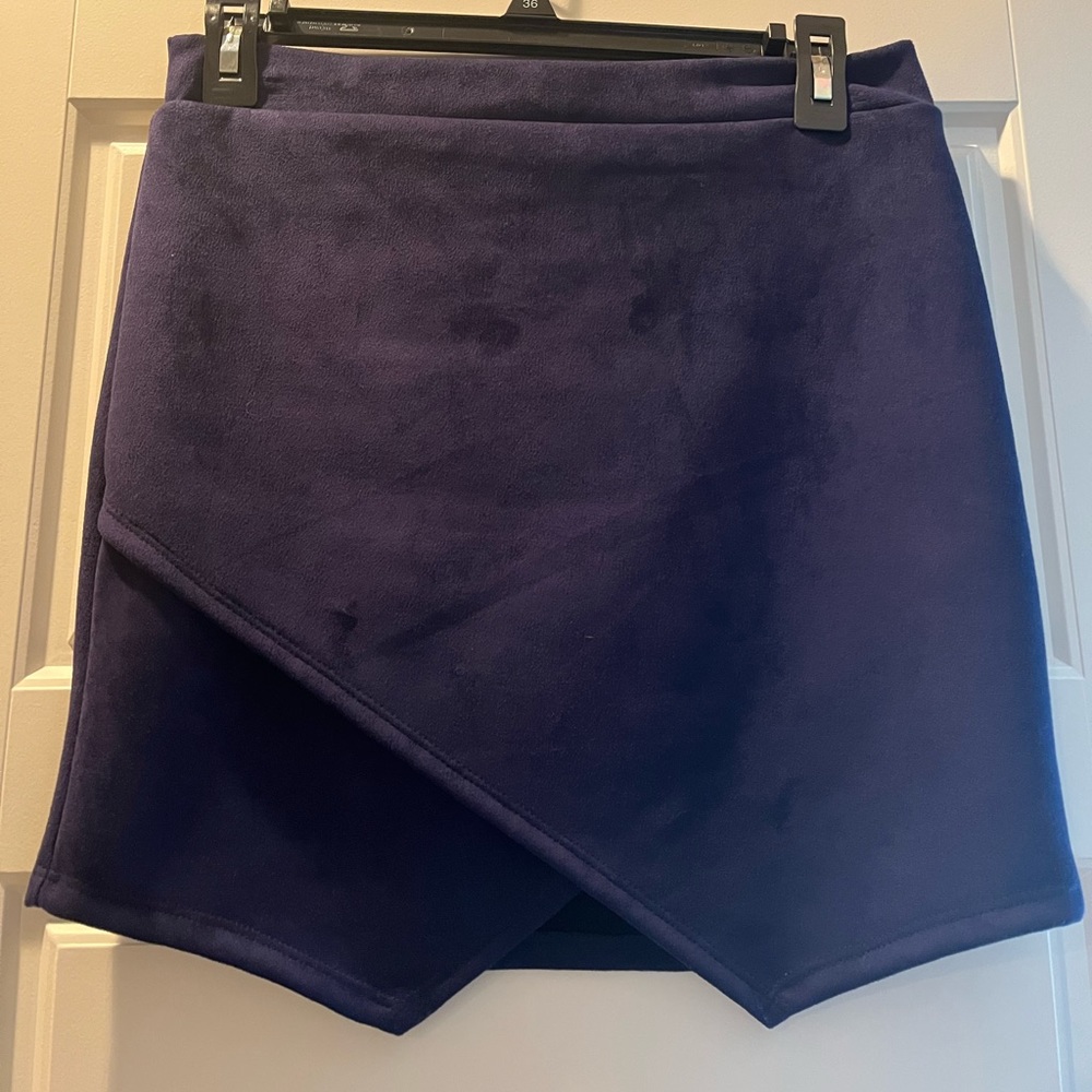 Navy Envelope Skirt